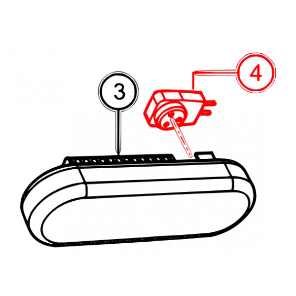 Multiquip EE58852 Pigtail,LED Back-up Lamp