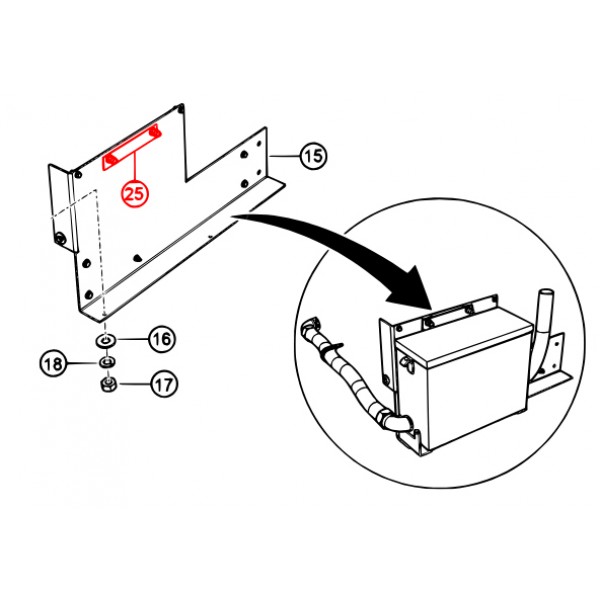 Multiquip EE58954 Plate,Reinforcement,Transformer Brackets