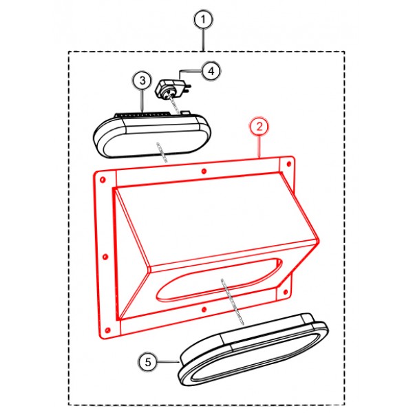 Multiquip EE7745 Bracket,Exterior Lights