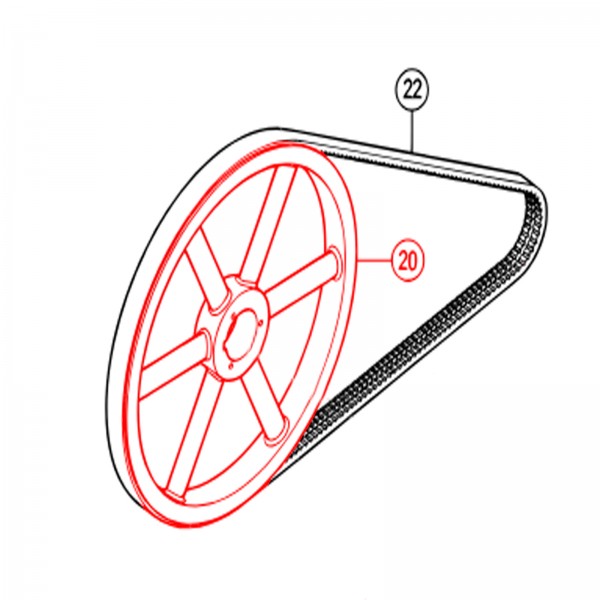 Multiquip EM14313 Pulley C30HDV/N 2TB200