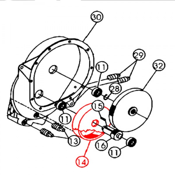 Multiquip EM600020 Internal Gear