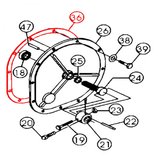 Multiquip EM600021 Cover Gasket