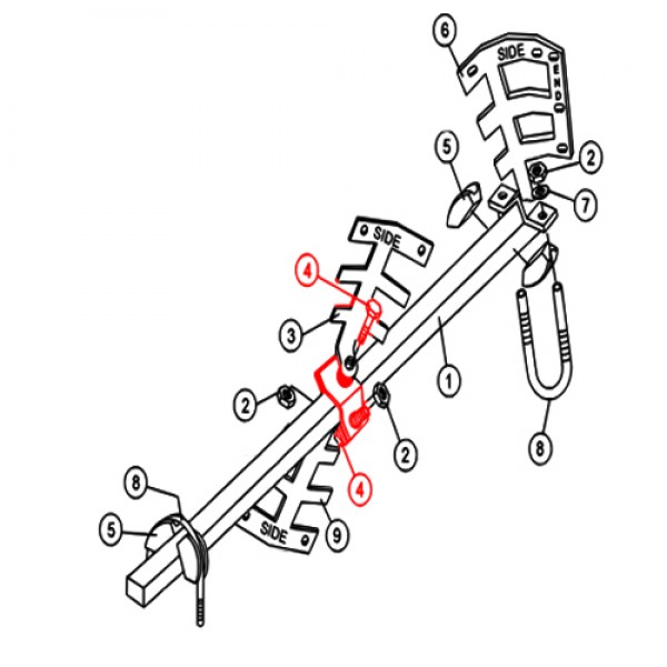 Multiquip EM963110 Bolt Hx Hd 1/2-13x3-1/4