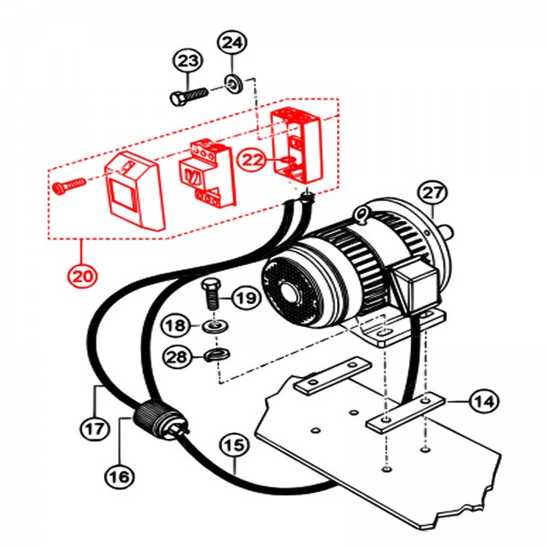 Multiquip EM98284 Box, switch