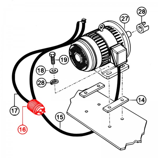 Multiquip EM98285 Receptacle