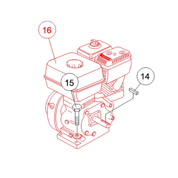 Multiquip GX160UT2HX2 Engine 5.5 HP SC-60/H/5 MIXER GX160