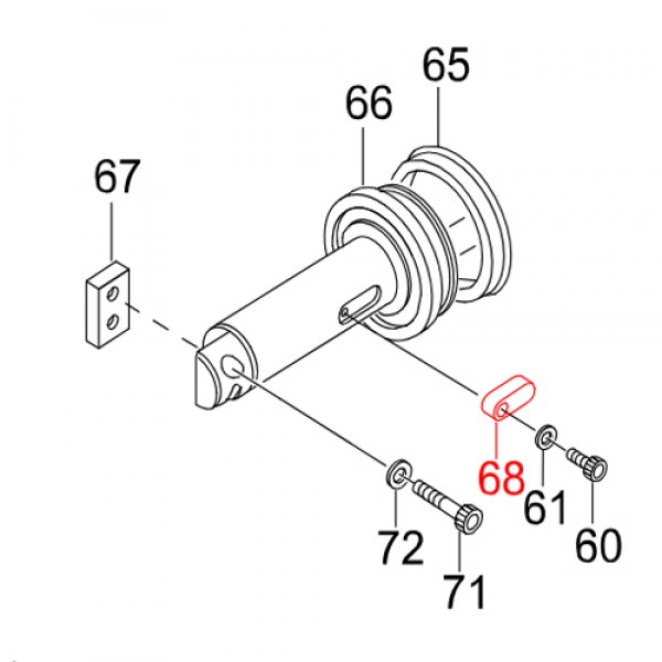 Multiquip H5T44194N1 Key Cutter Rod HBC-25