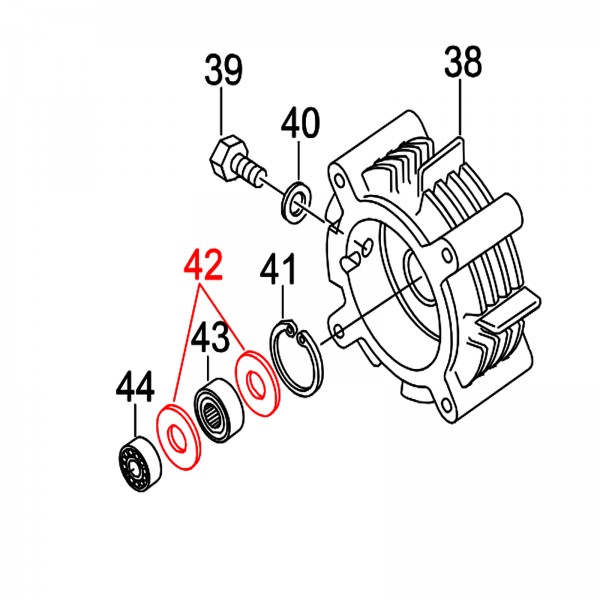 Multiquip H9T4344700 Holder Needle HBC-16DI,19