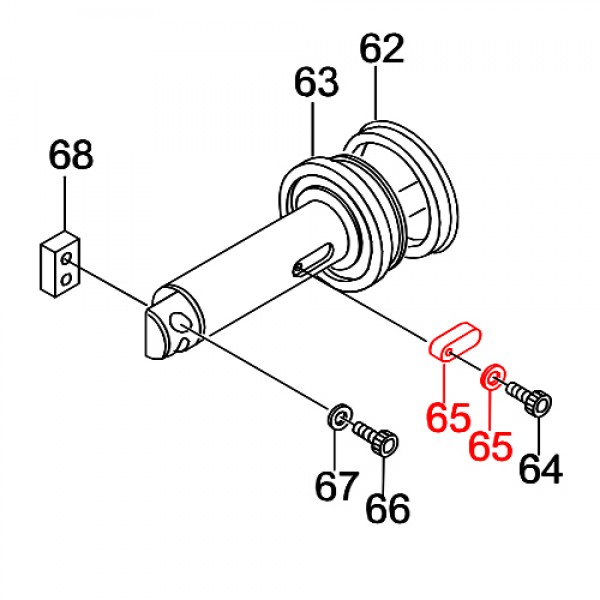 Multiquip H9T43898N1 Cutter Rod Key HBC-19