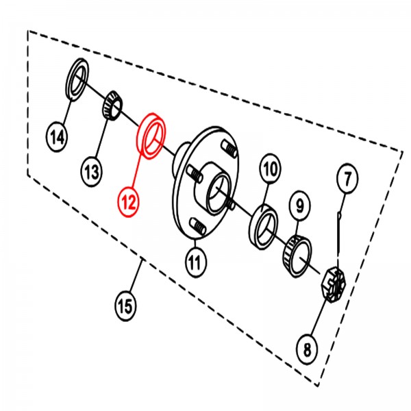 Multiquip L68111 Inner Bearing Cup