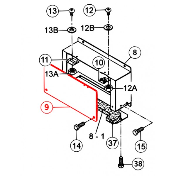 Multiquip M1236102124 Output Window 40SSKU