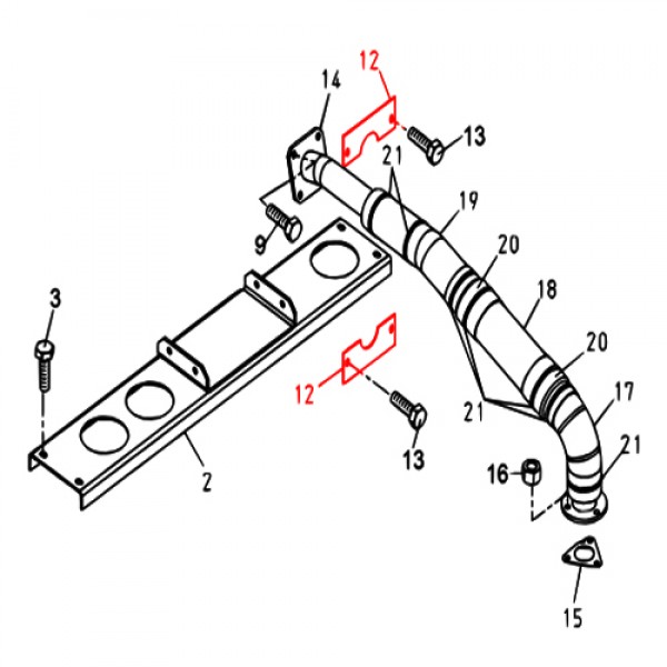 Multiquip M1331400204 Coverexhaust Pipe Denyo