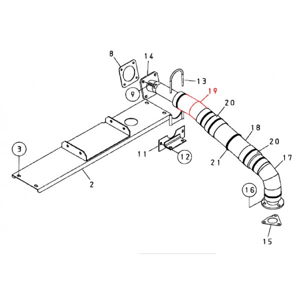 Multiquip M1331401004 Exhaust Heat Shield C Denyo