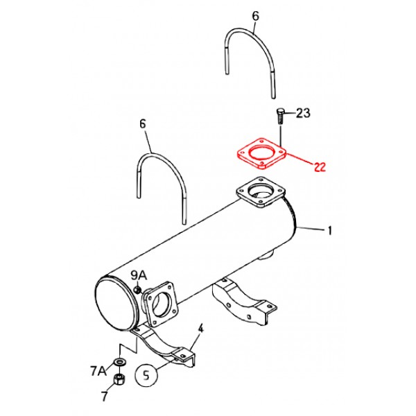 Multiquip M1334300504 Flange Denyo