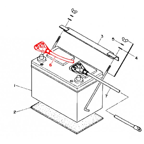 Multiquip M1347200004 Cable Battery Denyo