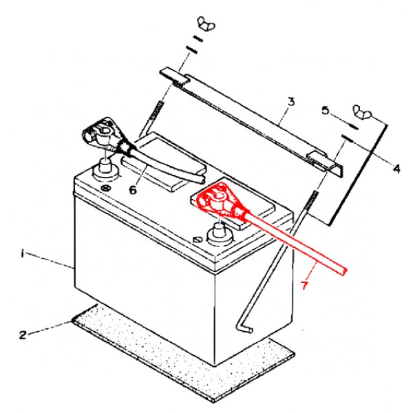 Multiquip M1347200104 Cable Battery Denyo