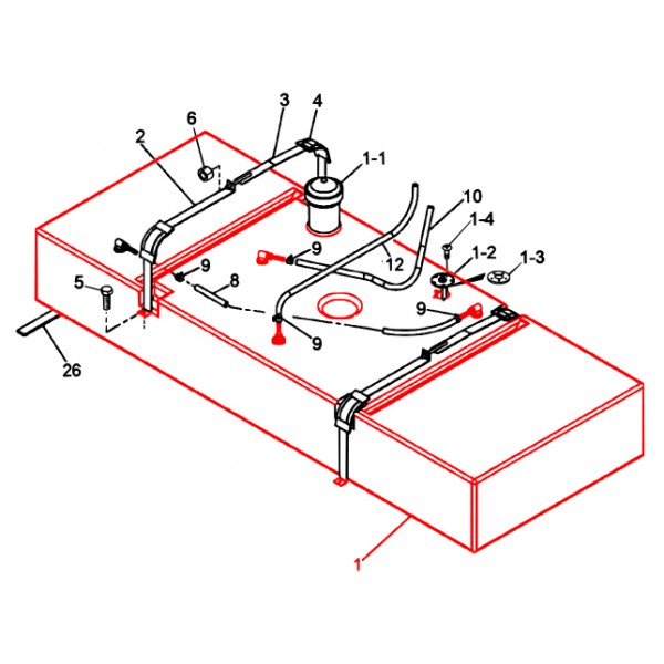 Multiquip M1364000202 Fuel Tank