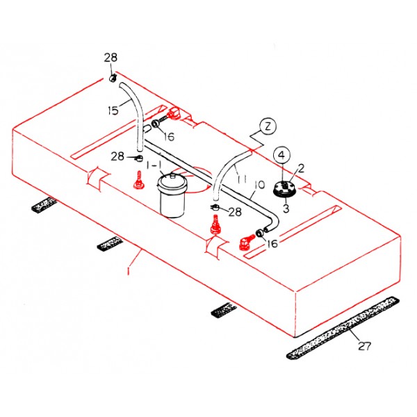 Multiquip M1364000302 Fuel Tank Denyo