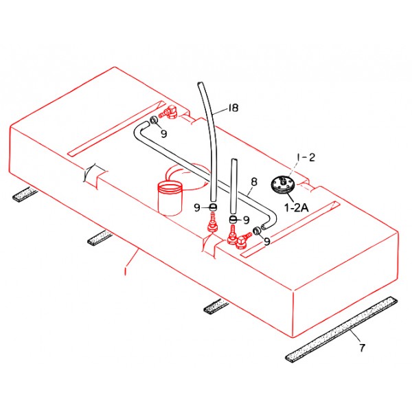 Multiquip M1365000302 Tank Fuel Denyo