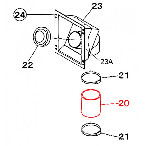 Multiquip M1367700204 Hose Fuel Filter Denyo