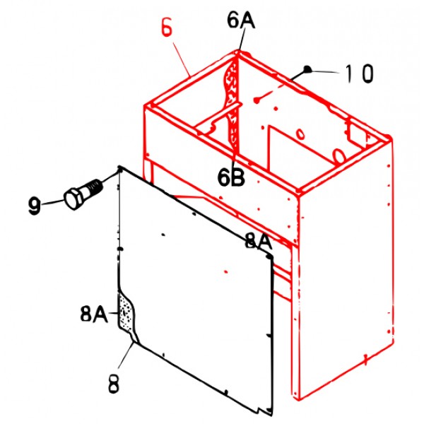 Multiquip M1424000612 *Ser#Req* Front Frame (White)