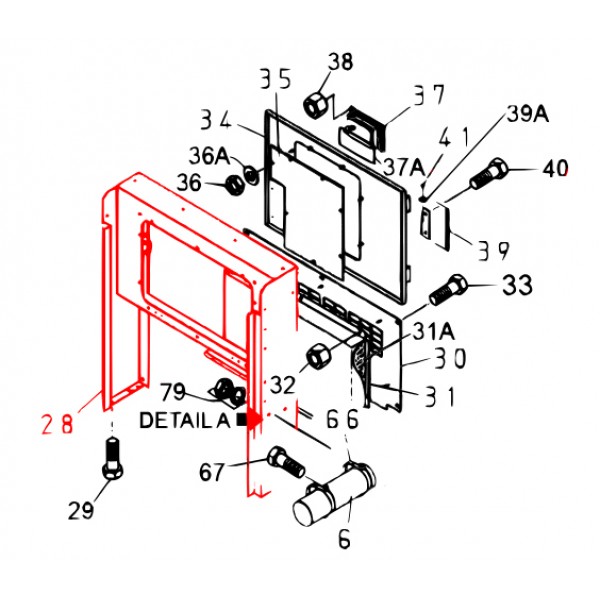 Multiquip M1444000212 Rear Frame, (White) DCA25SSIU4F