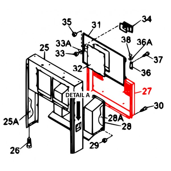 Multiquip M1444300603 Rear Cover Denyo