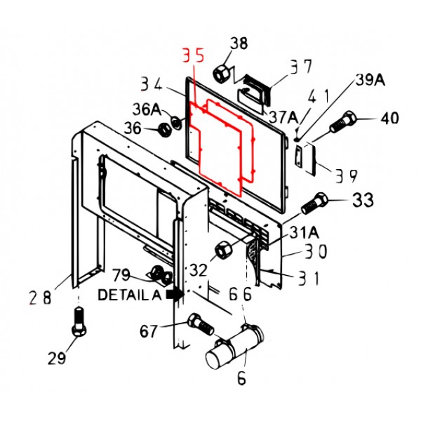 Multiquip M1444600104 Window Plate Denyo