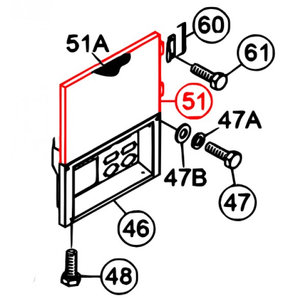 Multiquip M1454000803 (Parent#) Side Door Denyo