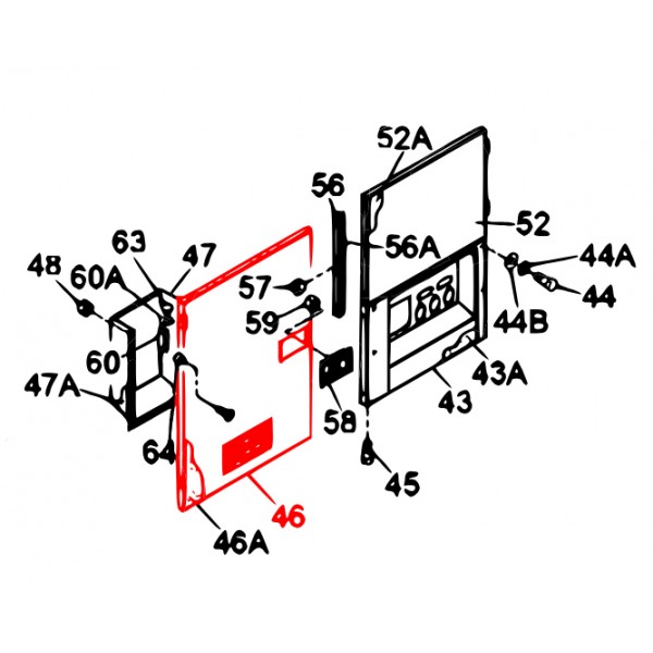 Multiquip M1454001003 Side Door (Parent#) Denyo