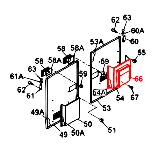 Multiquip M1454300703 Duct (Parent#) Denyo