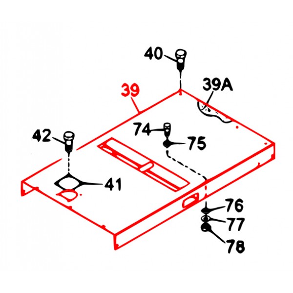 Multiquip M1464000212 Roof Panel (White) Denyo