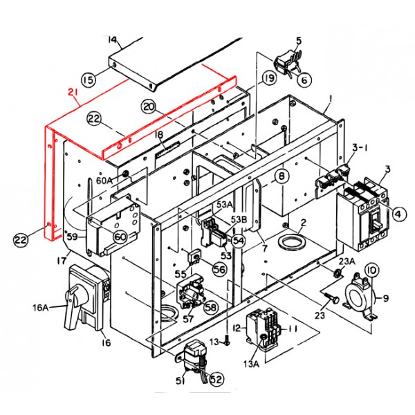 Multiquip M2213600904 Switch Cover Denyo