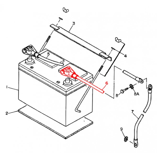 Multiquip M2346900104 Cable Battery Denyo