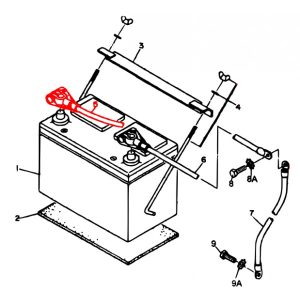 Multiquip M2346900204 Cable Battery Denyo