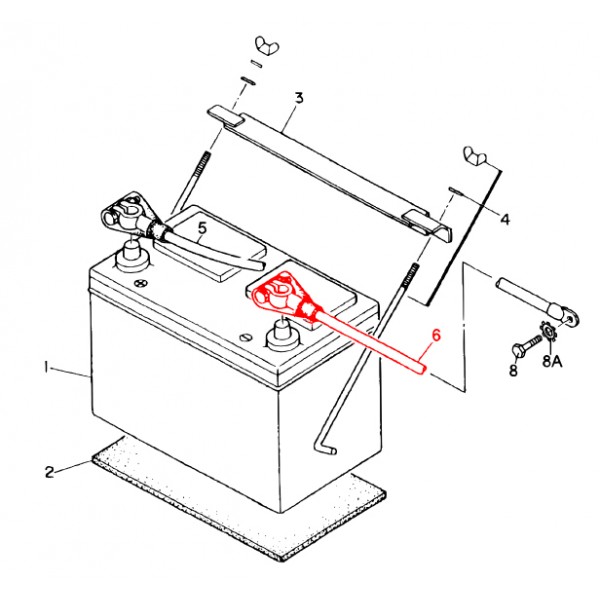 Multiquip M2346900304 Cable Battery Denyo