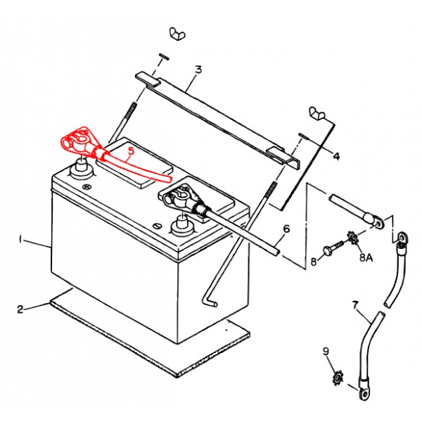 Multiquip M2346900404 Cable Battery Denyo