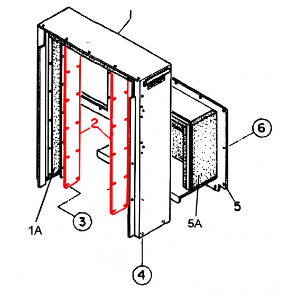 Multiquip M2443000604 Duct (Parent #) Denyo