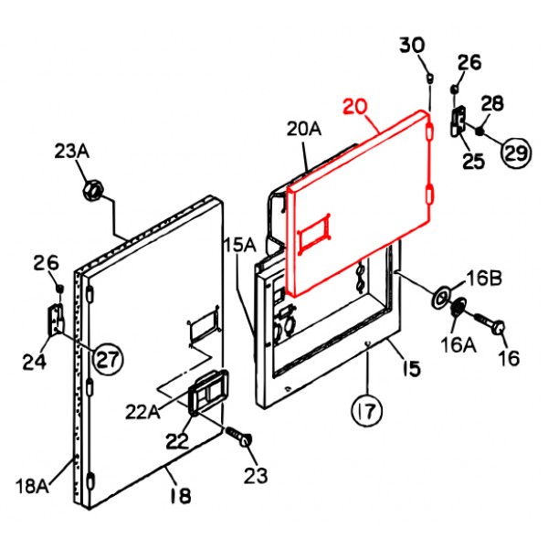 Multiquip M2453001903 Door Side (Parent #) Denyo