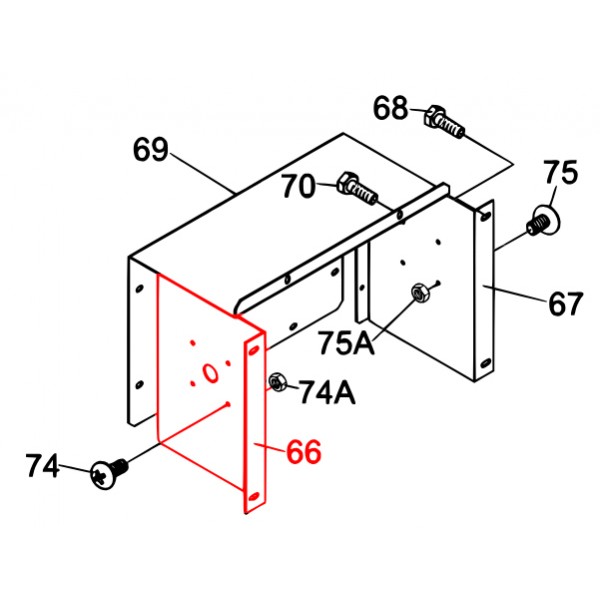 Multiquip M3213602704 Bracket Switch Denyo