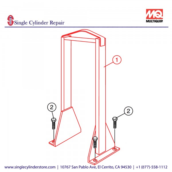 Multiquip MPQ102 Lifting Bail All Diesel Pumps