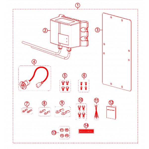 Multiquip MQPBCKIT-J Batt Chg 6A DCA20-125