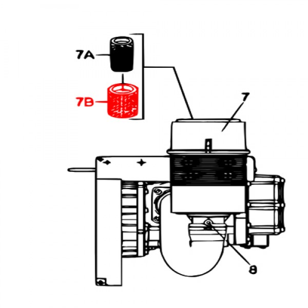 Multiquip P829333 Element (inner)- DCA70,125SSIU4F