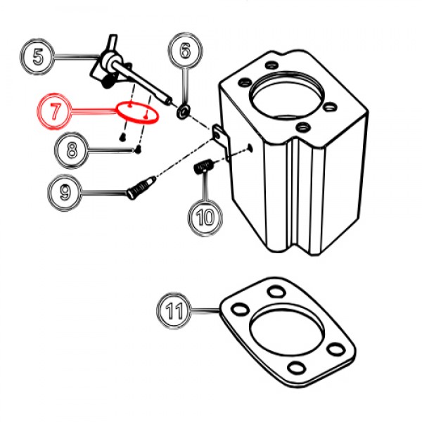 Multiquip PS806132 B-S Valve-Throttle