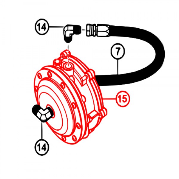 Multiquip PSVFF303P Vacuum Fuel Lock, W/Primer