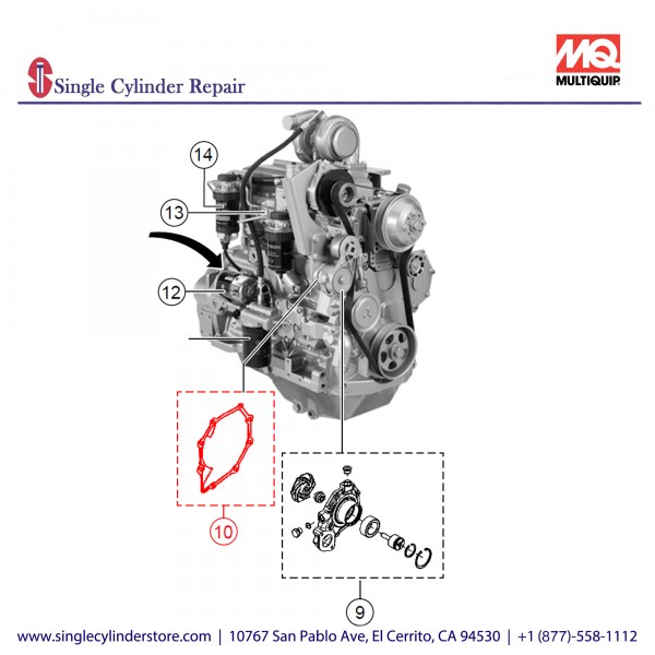 Multiquip R123417 Gasket