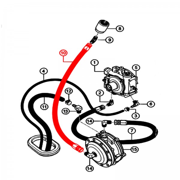 Multiquip R151474 Propane Hose - Pressure 30 in