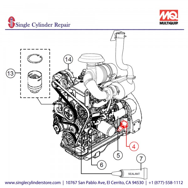 Multiquip RE506791 DIPSTICK ENGINE OIL