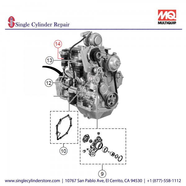 Multiquip RE522868 FILTER FUEL