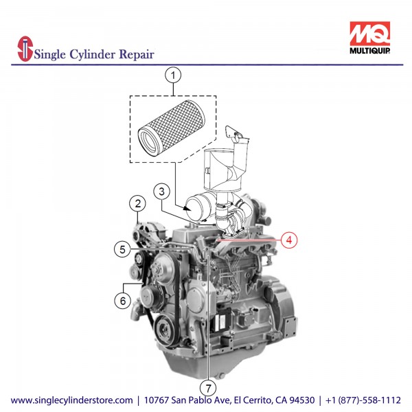 Multiquip RE531802 INJECTOR NOZZLE